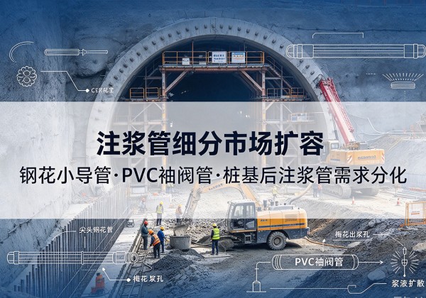荥阳注浆管细分市场扩容，隧道钢花小导管、PVC 袖阀管、桩基后注浆管需求分化
